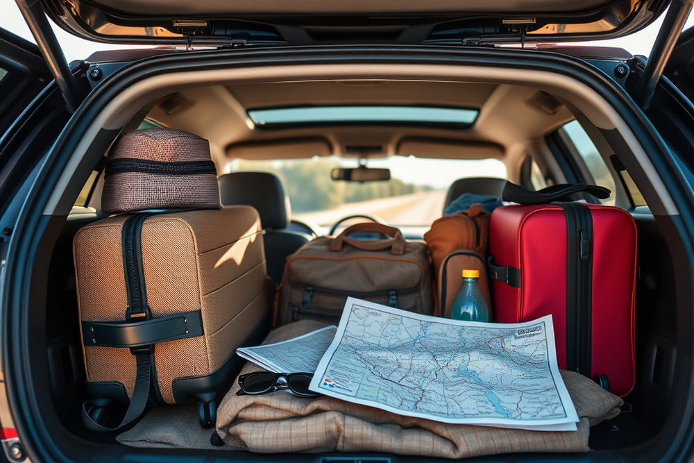 packing car for road trip — Packing Car For Road Trip (step by step)
