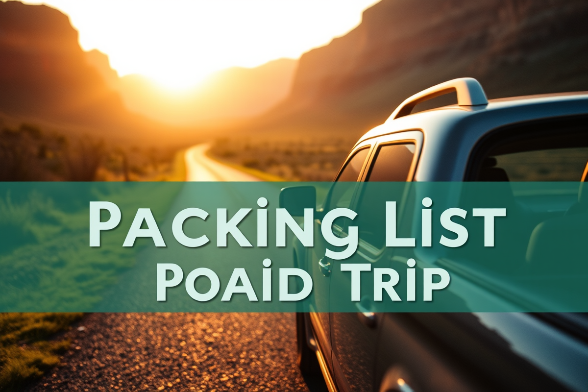 packing list for a road trip — Packing List For A Road Trip