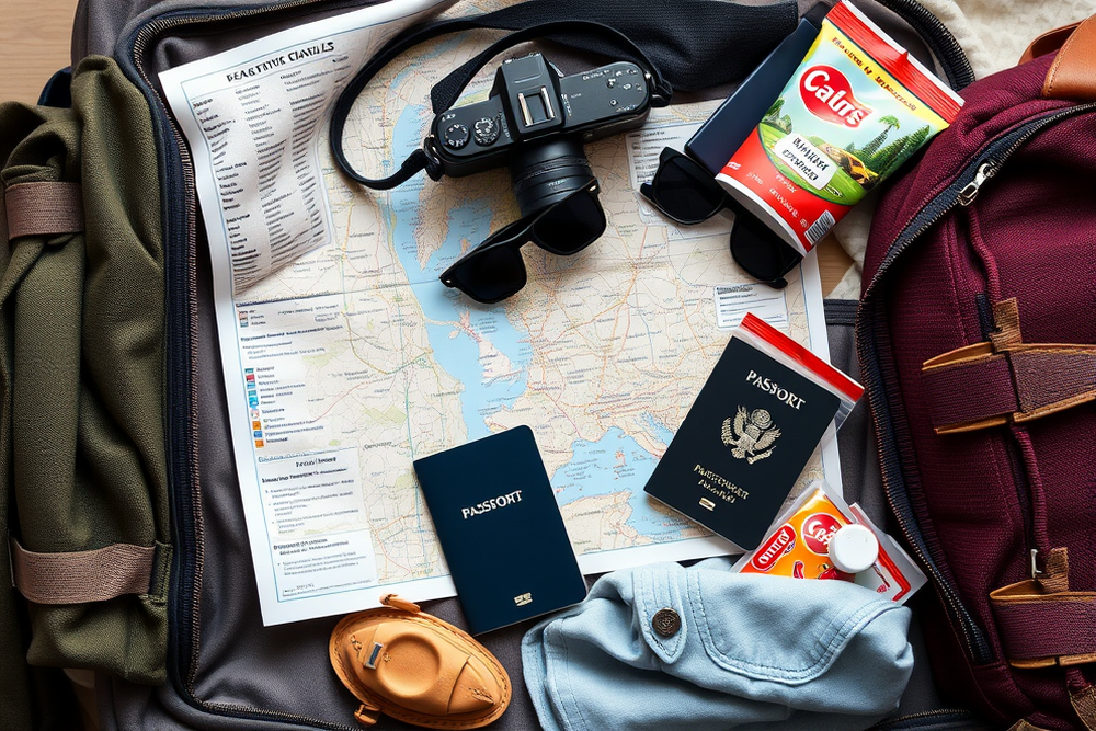 packing list for a road trip — Packing List For A Road Trip (the finished result)