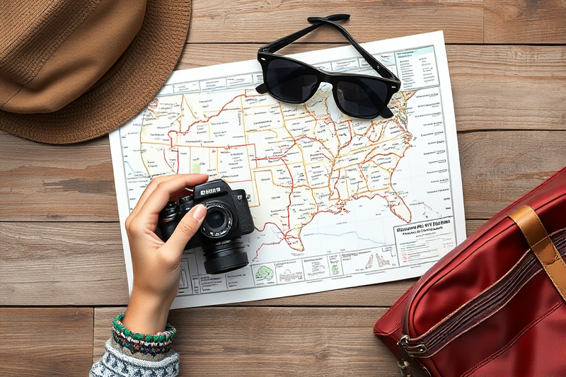 simple usa family road-trip itineraries routes — Simple Usa Family Road-trip Itineraries Routes (the finished result)