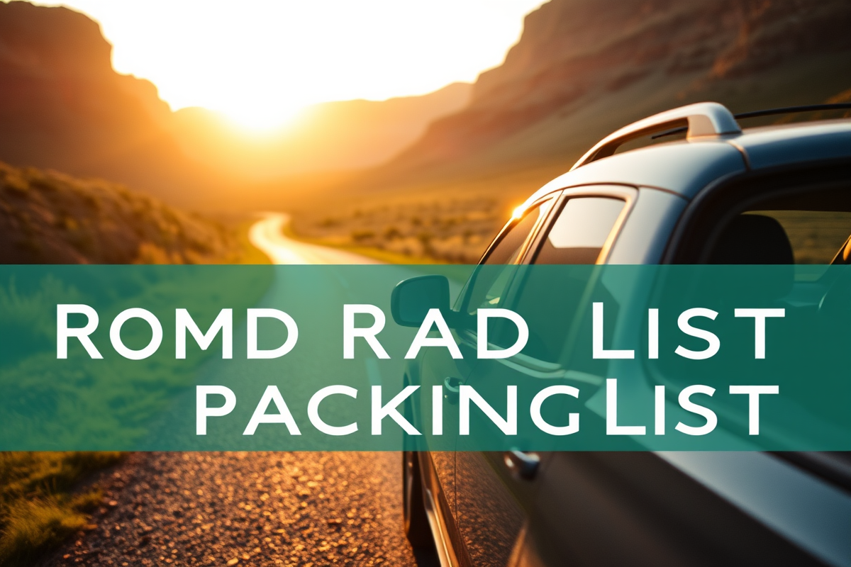 family road trip packing list — Family Road Trip Packing List