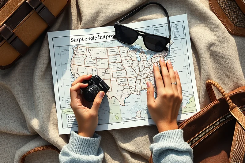 simple usa family road-trip itineraries stops — Simple Usa Family Road-trip Itineraries Stops (the finished result)