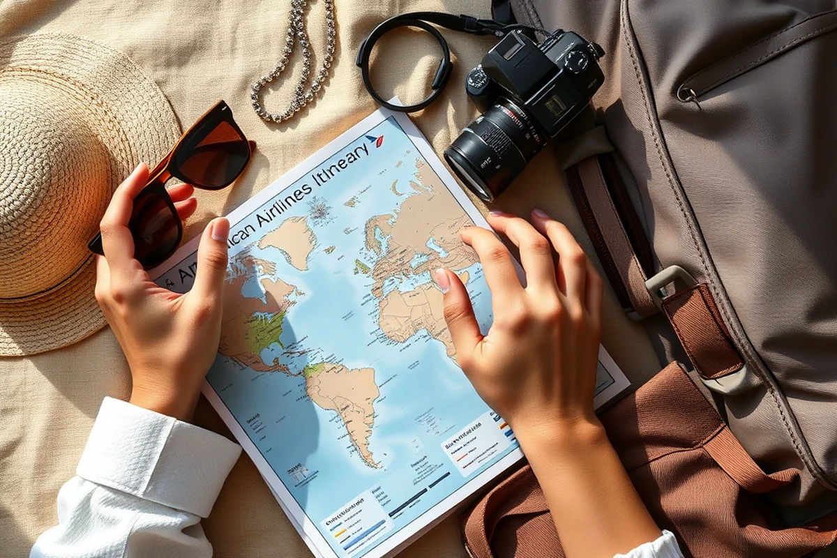 american airlines itinerary — American Airlines Itinerary (the finished result)